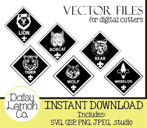 Vector File Cub Scout Insignia Bundle Scouts Cub Boy SVG | Etsy