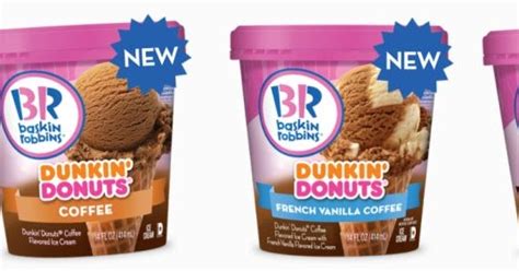 New Dunkin' Donuts Coffee-Flavored Baskin-Robbins Ice Cream Lands in Grocery Stores