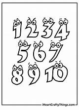 Printable Number Coloring Pages sketch template