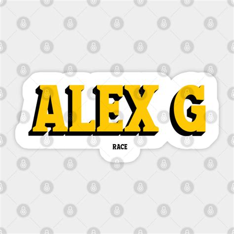 Race - Alex G - Sticker | TeePublic