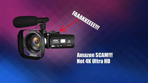 Amazon Scam: fake 4K camera - YouTube