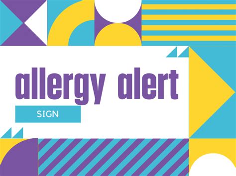 Allergy Alert Sign – Deeper KidMin