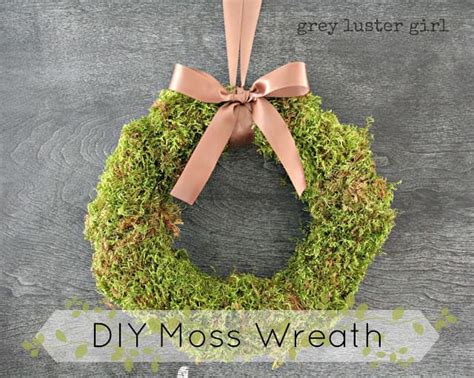 Diy: Christmas Natural Moss Wreath - 1001 Gardens