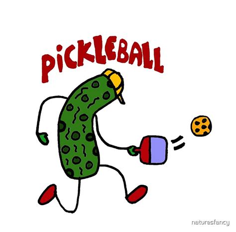 "Funny Pickle Playing Pickleball" by naturesfancy | Redbubble