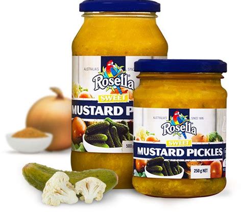 Sweet Mustard Pickles | Chutneys and Relishes | Rosella | Sweet mustard pickles recipe, Mustard ...