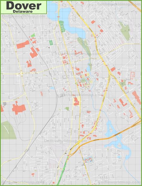 Large detailed map of Dover