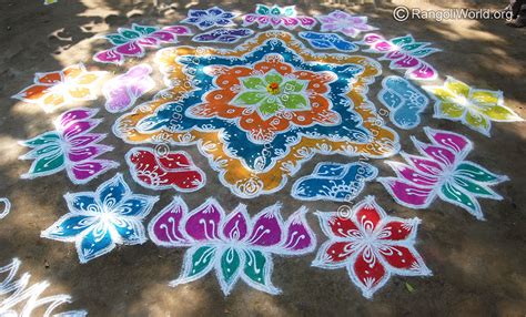 Lotus kolam designs gallery