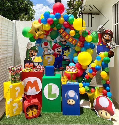 +26 Lindas decoraciones de Cumpleaños de Mario Bros en 2022 | Decoracion de mario bros ...