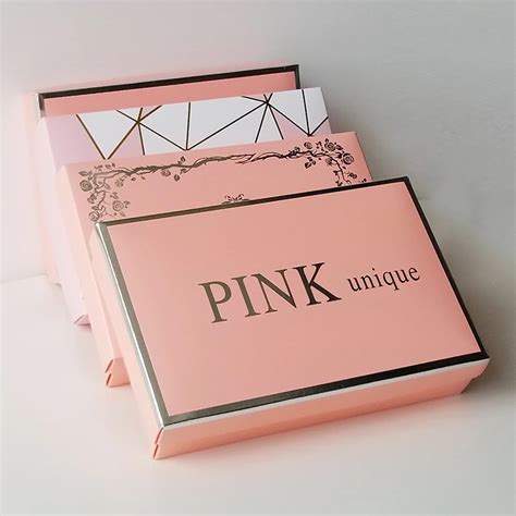 10PCS 18x12x4cm Pink Paper Box Packaging with Cap Presents Carton Caixa Packaging for Panties ...