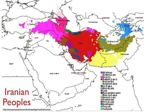 Geographical map of the ethnic structure of Iran and neighboring ...