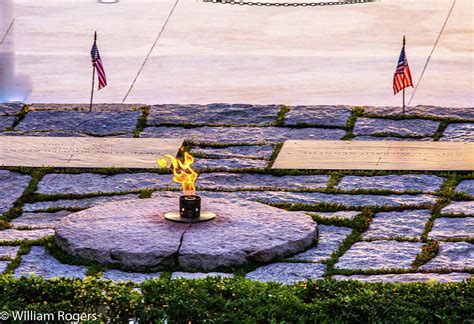 The Eternal Flame of the John F Kennedy Grave Photograph by William E Rogers - Fine Art America