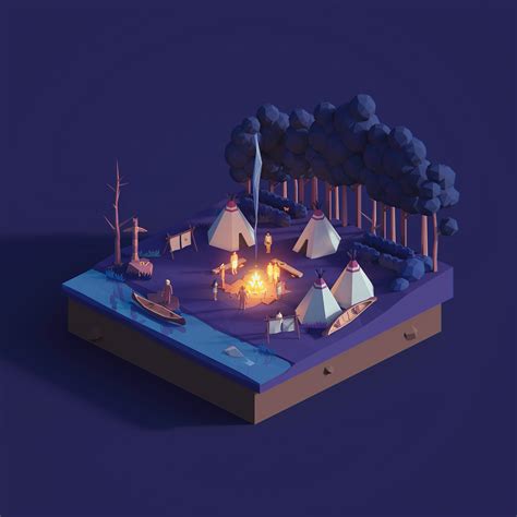 Low Poly Worlds :: Behance