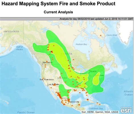 Canadian wildfire smoke decreasing in United States - Wildfire Today