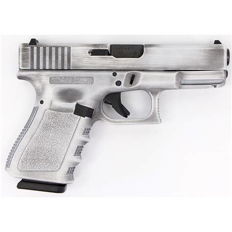 GLOCK 19 GEN 3 WHITE 9MM 4.02" BARREL 15-ROUNDS DISTRESSED FINISH - Duke's Sport Shop, Inc.