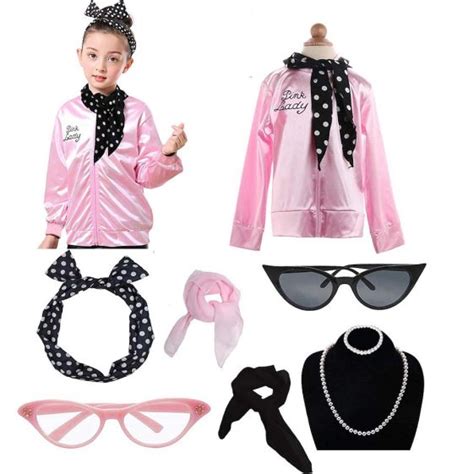 Pink Ladies Costume - Grease Fancy Dress Cosplay