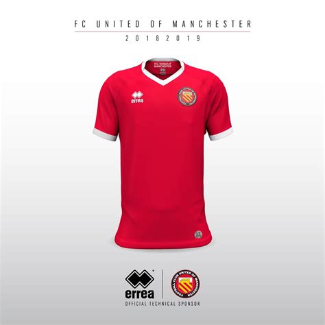 Errea FC United of Manchester 18-19 Home Kit Released - Footy Headlines