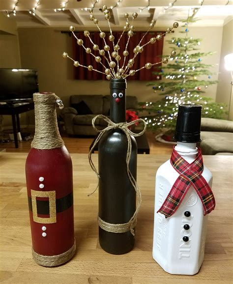 Holiday crafts with used liquor bottles http://ift.tt/2BpJdlg | Liquor ...