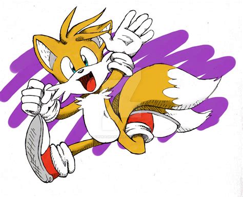 Tails Running-recolored- by chukadrawer on DeviantArt