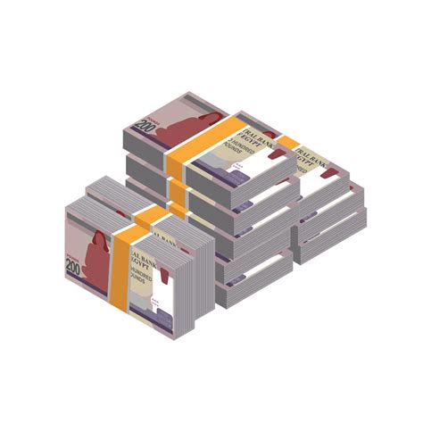 Vector illustration of stacks of Egyptian pound notes. editable and ...