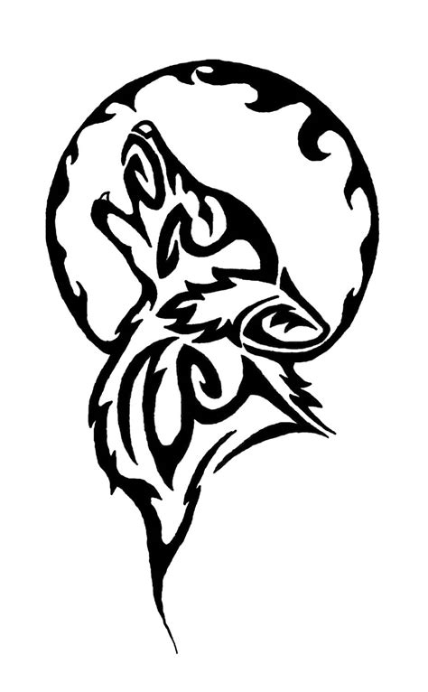 Tribal Wolf Tattoo Designs