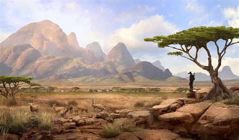 ArtStation - Solomon Kane - Africa 2 Landscape, Guillem H. Pongiluppi | Fantasy art landscapes ...