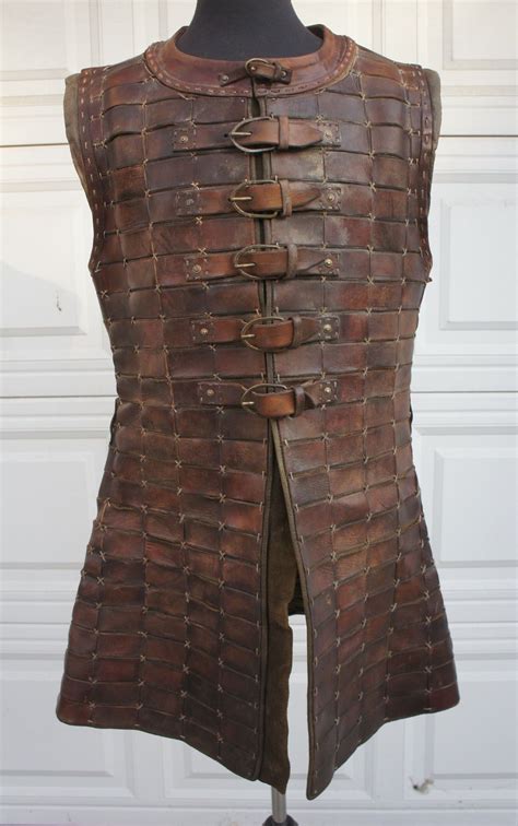 Medieval Coat Brigandine Leather Scale Armor LARP SCA DRACULA UNTOLD Movie Prop Larp Armor ...