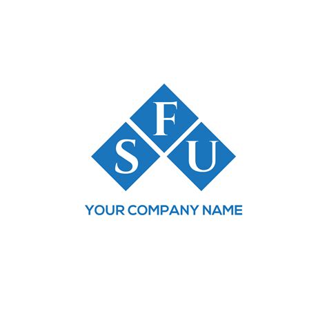 SFU letter logo design on WHITE background. SFU creative initials ...