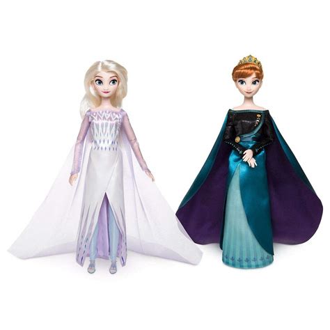 Buy Disney Queen Anna and Snow Queen Elsa Classic Doll Set- Frozen 2-11 1/2'' H Online at ...