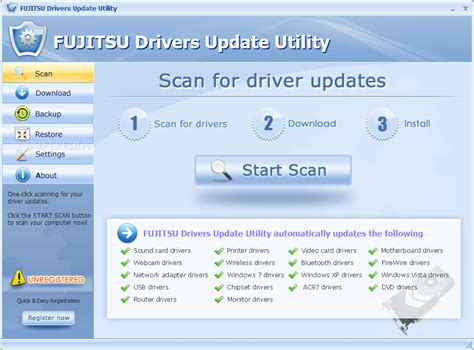 FUJITSU Drivers Update Utility 8.1.5990.53052 - Download, Review, Screenshots