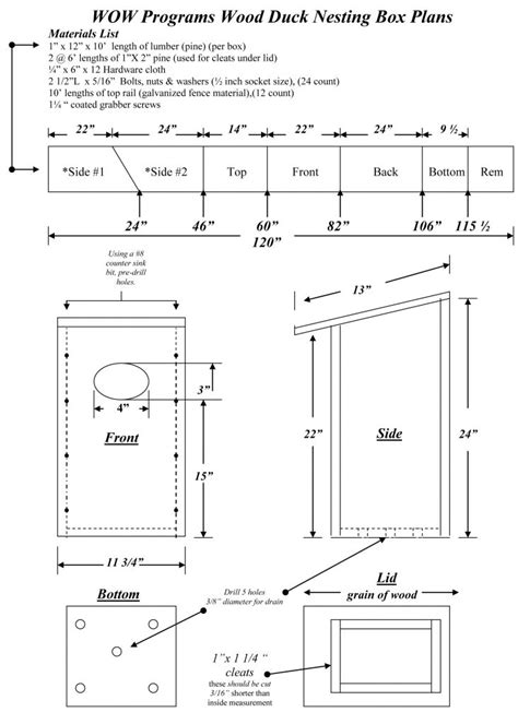 Elegant Wood Duck Bird House Plans - New Home Plans Design