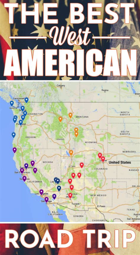 Best West America Road Trip Route in 2020 | American road trip, Road trip fun, Road trip