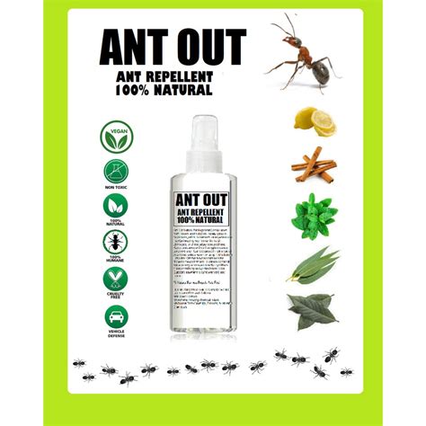 Ant Out Natural Ant Repellent spray 100% natural non toxic chemical ...