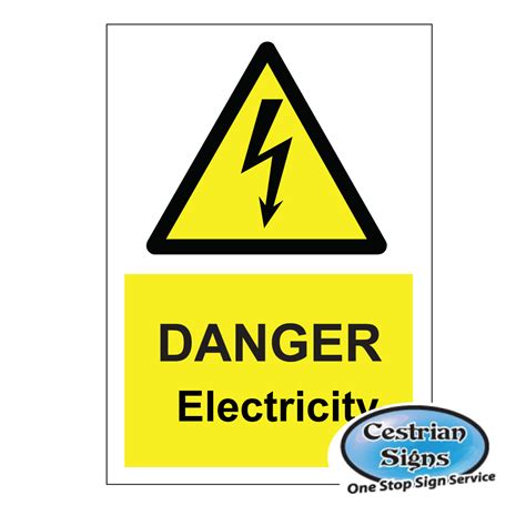 Danger electricity signs 400mm x 600mm | Cestrian Signs