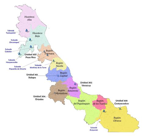 COORDINACIÓN DE UNIDADES REGIONALES DE LA UNIVERSIDAD PEDAGÓGICA NACIONAL » Mapa de Unidades ...