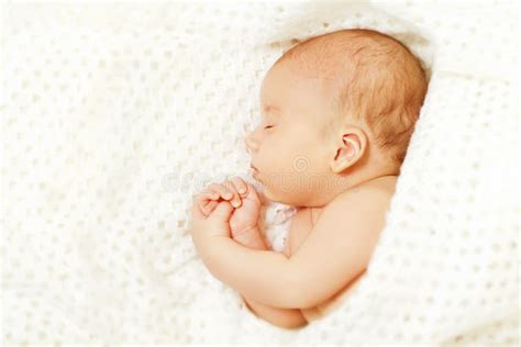 Baby Sleep, New Born Kid Asleep, Newborn Boy Sleeping Stock Image ...