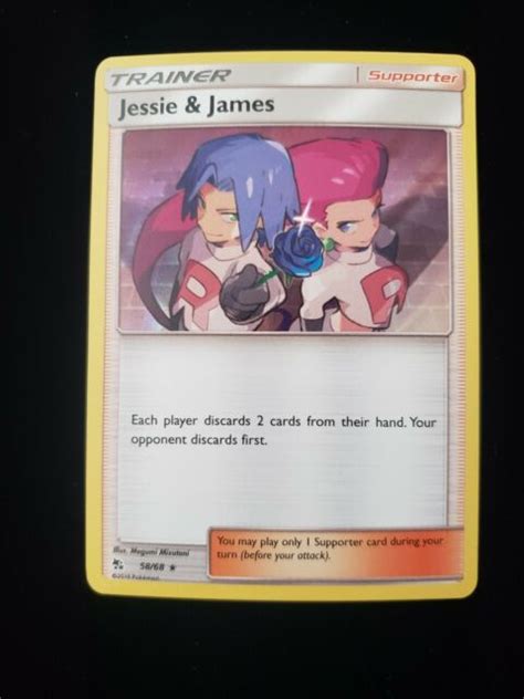 Pokemon Jesse & James Holo Rare Card 58/68 Hidden Fates | eBay