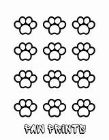 Paw Print Coloring Sheet Free Pages  Images And Photos Finder sketch template