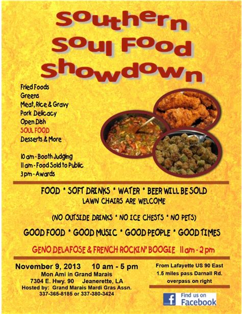 Come eat at the Southern Soul Food Showdown on Nov. 9