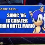 Sonic Says Meme Generator - Imgflip