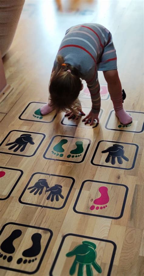 Hopscotch Hands and Feet game for kids families preschool | Etsy