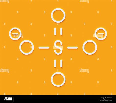 Sulfate anion, chemical structure. Skeletal formula Stock Photo - Alamy