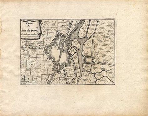 Antique Map-SAS VAN GENT-NETHERLANDS-Beaulieu-1667: Map ...