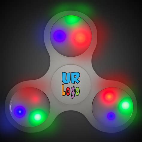 Light Up White Fidget Spinner