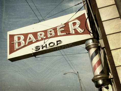 Vintage Barber Shop Sign Stock Photos - Image: 27003803