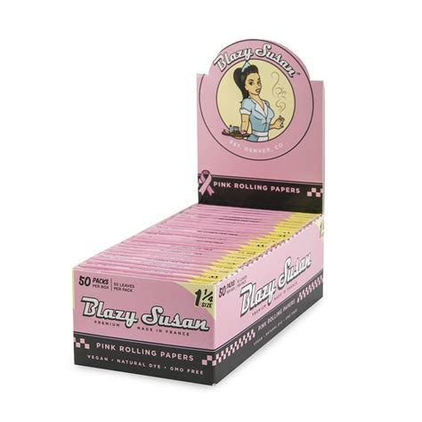 Blazy Susan 1 1/4 Pink Papers - 50ct - Dispensary Supply