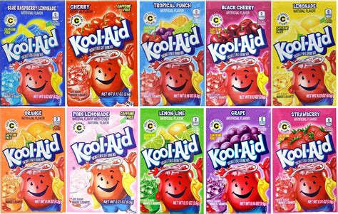 Kool-Aid Drink Mix, 10 Flavors Variety Pack (Bonus Pack of 50 Packets)- Buy Online in United ...