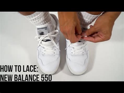 HOW TO LACE AND STYLE NEW BALANCE 550! - YouTube