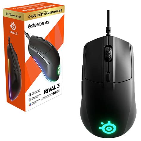 STEELSERIES RIVAL 3 GAMING MOUSE- BLACK | Shopee Thailand