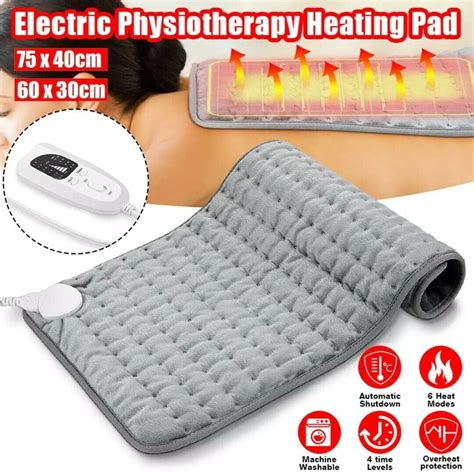 Heating Pad, Soft Electric Heating Pad for Neck Back Abdomen Pain Relief,Dry and Moist Heat ...