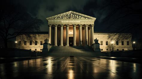 Supreme The Court Building Lit Up At Night Backgrounds | JPG Free ...